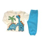 Σετ Πυτζάμας "Blue Dinosaurs" | Bababio Βρεφικά