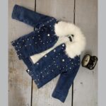 Παιδικό Denim Μπουφάν με Τρουκς και Γούνα