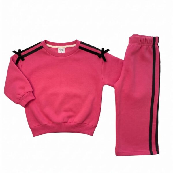 Σετ Φόρμες "Pink With Black Bows"